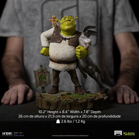 Shrek Deluxe Art Scale Statue - Shrek, Donkey and The Gingerbread Man 1/10 - Archonia.com