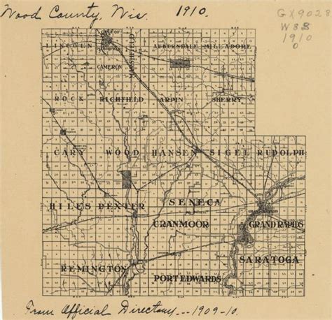 Wood County, Wisconsin | Map or Atlas | Wisconsin Historical Society