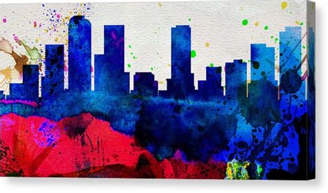 Denver Skyline Painting at PaintingValley.com | Explore collection of Denver Skyline Painting