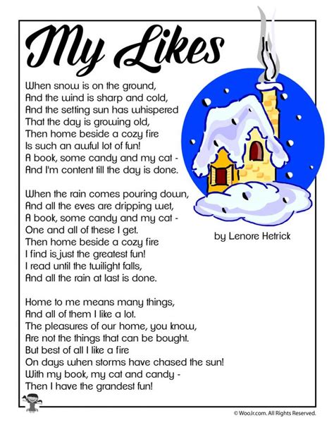 Winter Kids Poems | Woo! Jr. Kids Activities : Children's Publishing