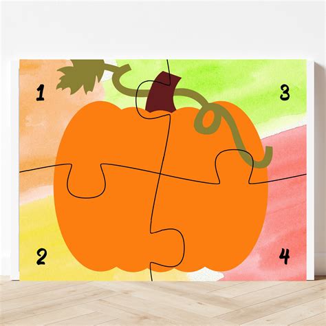 Free Printable Pumpkin Puzzles for Preschoolers - Sweet Pea