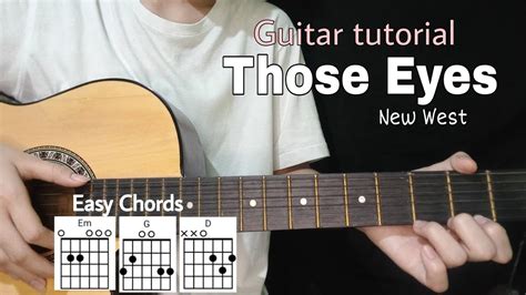 Those Eyes - New West (Guitar tutorial / Only 4 Chords) - YouTube