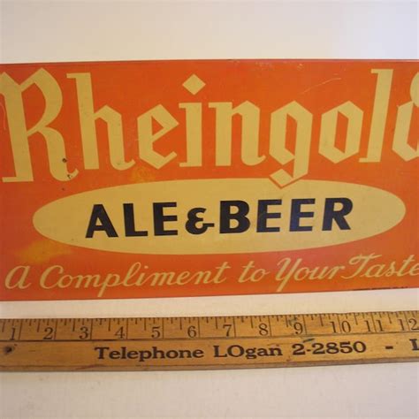 Rheingold Beer Sign - Etsy