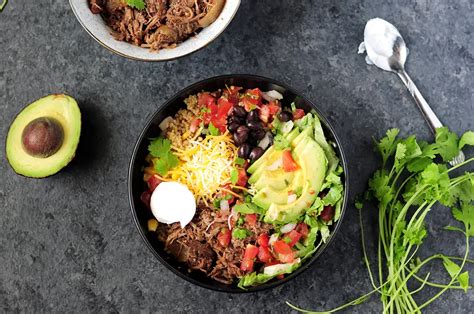 Chipotle Burrito Bowl with Beef Barbacoa and Quinoa - StreetSmart Kitchen