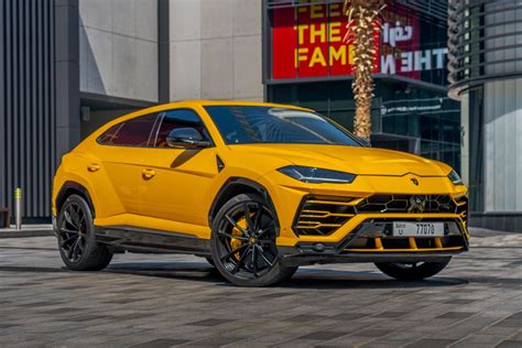 Rent Lamborghini Urus 2022 Yellow in Dubai | Best Price 2024