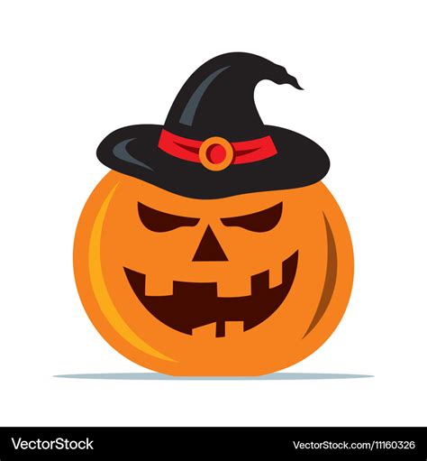 Halloween pumpkin cartoon Royalty Free Vector Image