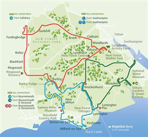 New Forest Cycle Routes Map - Map Of Northeast United States