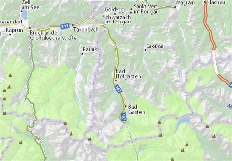 MICHELIN Bad Hofgastein map - ViaMichelin