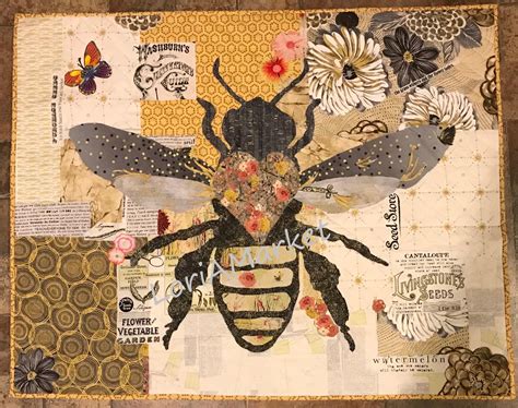Bee Collage - A Laura HeinePattern | Applique quilts, Quilting designs, Quilt shop