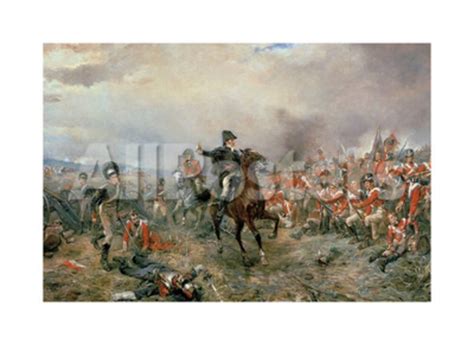 The Duke of Wellington at Waterloo, 1892 Premium Giclee Print by Robert ...