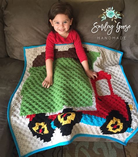 Dump Truck Baby Blanket Pattern Crochet Baby Blanket Pattern | Etsy