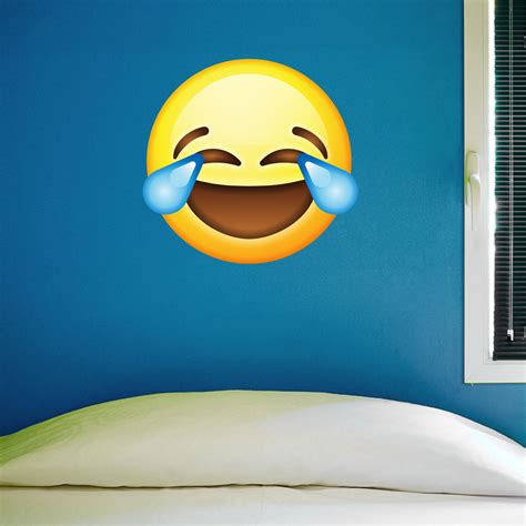 LMAO Emoji Wall Sticker - 28"h x 29"w - Large Emoji Wall Decal - 0450 – Wall Decal Studios.com