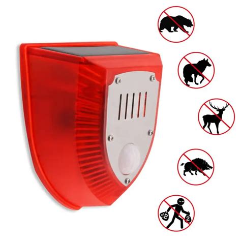 Solar Infrared Brand Cheap Sale Venue Motion Sensor Alarm 129db With Dog Gunsho Barking