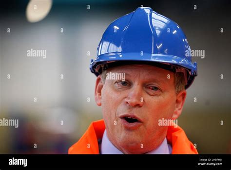 Transport Secretary Grant Shapps during a visit to the Leicester hub of ...