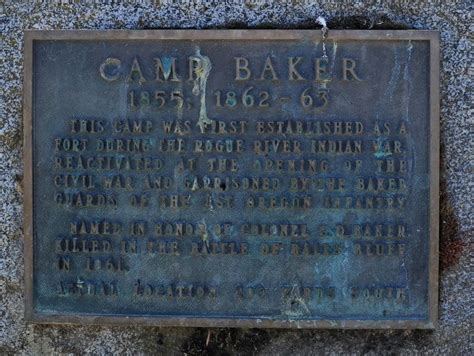 Camp Baker Historical Marker