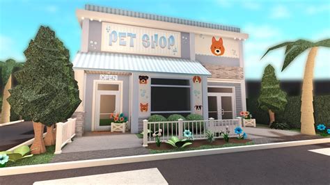 building a pet shop in bloxburg - YouTube