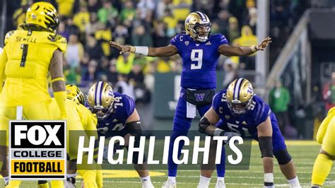 Oregon Ducks vs. Washington Huskies Highlights | CFB on FOX - YouTube