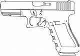 Revolver Coloring Page  Downloadable Gun Pages Army sketch template
