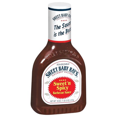 Sweet Baby Ray's Gourmet Sauces Sweet 'n Spicy Barbecue Sauce, 18 oz - Walmart.com - Walmart.com