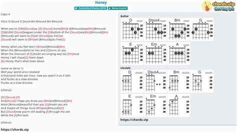 Chord: Honey - tab, song lyric, sheet, guitar, ukulele | chords.vip