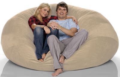 Jaxx Sac Bean Bag Chair 7Ft in Suede Camel - 10856115 - Studio Oneup Beanbags