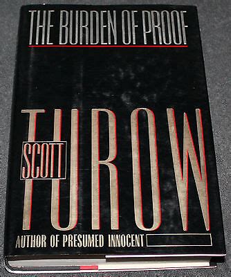 The Burden of Proof by Scott Turow (1990, Hardcover) 9780374117344 | eBay