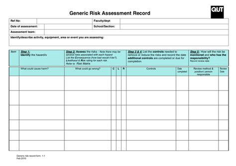 Risk Assessment Register Template Understanding The Background Of Risk Assessment Register T...