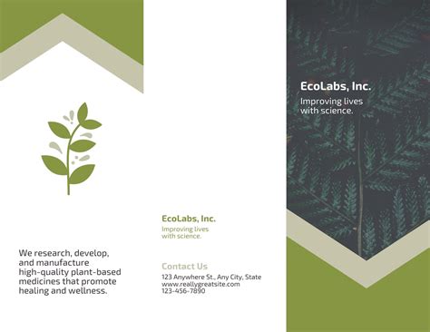 Green and White Plants Science Brochure - Templates by Canva