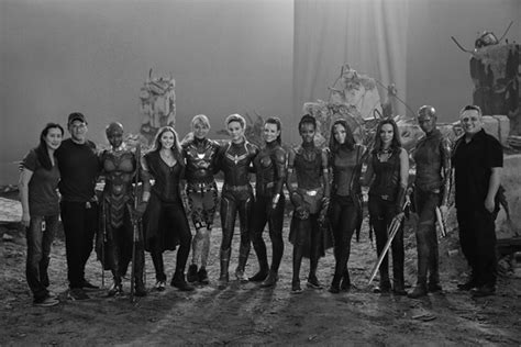 The female cast and creators of Avengers: Endgame BTS - Avengers ...