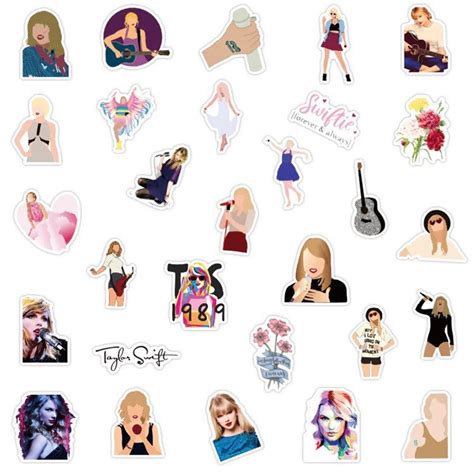 Taylor Swift Sticker Pack laptop stickers cheap stickers | Etsy