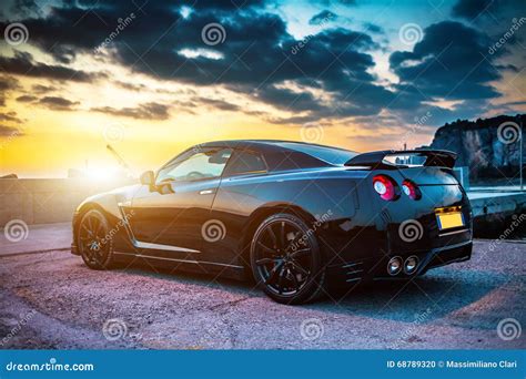 Nissan GTR Black Edition editorial image. Image of drive - 68789320