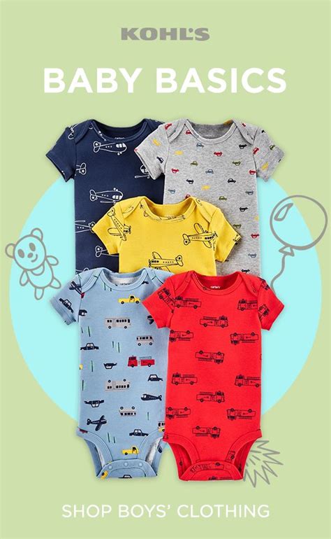 Enhance his everyday look with baby boy bodysuits from Kohl’s. Featuring a wide variety of ...