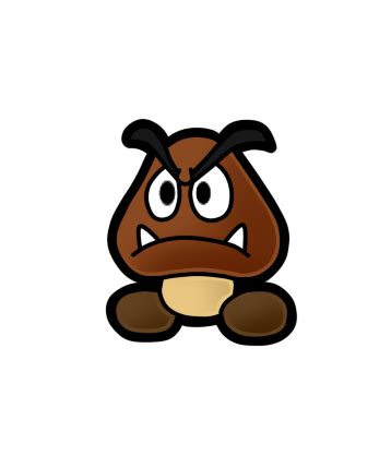 PAPER MARIO - Goomba (Sticker Star Art) by Xpedia on DeviantArt