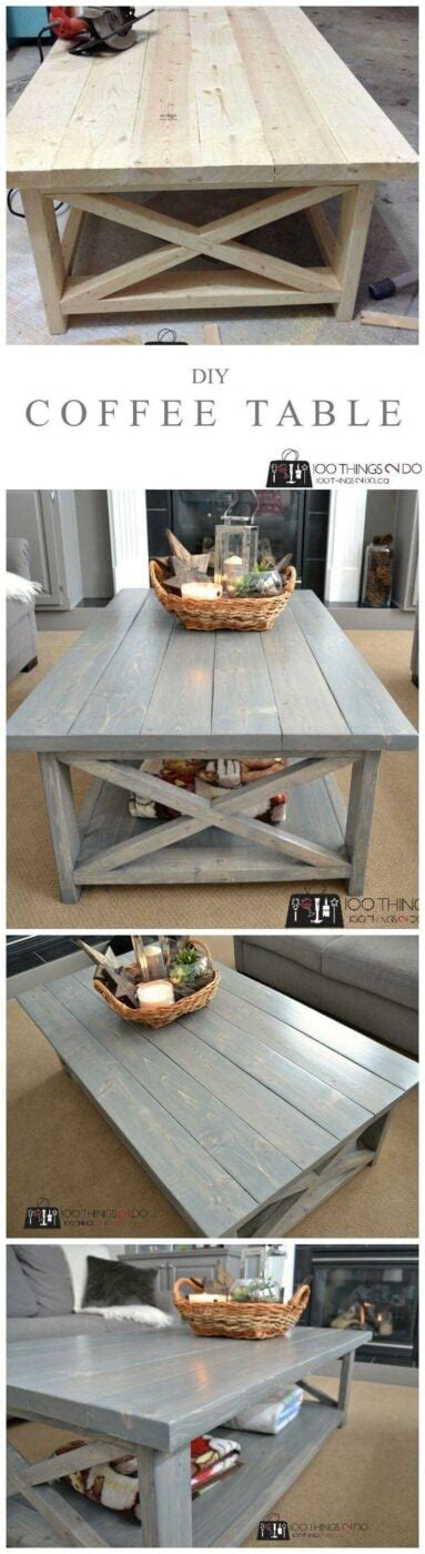 15 Easy Farmhouse Style DIY Coffee Table