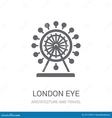 London Eye Icon. Trendy London Eye Logo Concept on White Background from Architecture and Travel ...