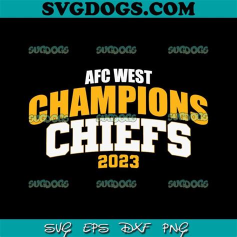 Chiefs AFC West Champions 2023 SVG