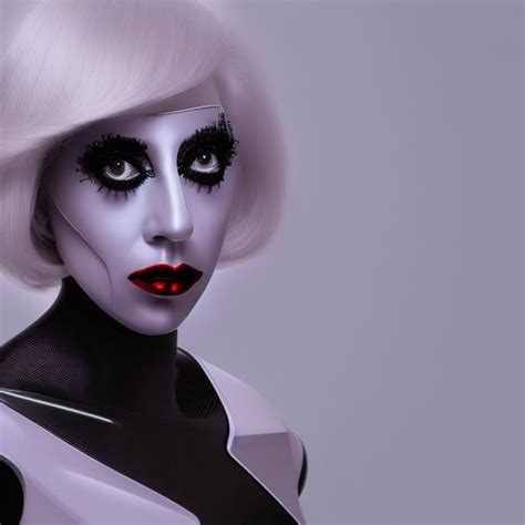 Robot lady gaga lookalike friendly robot face judging you, rays ... - Arthub.ai