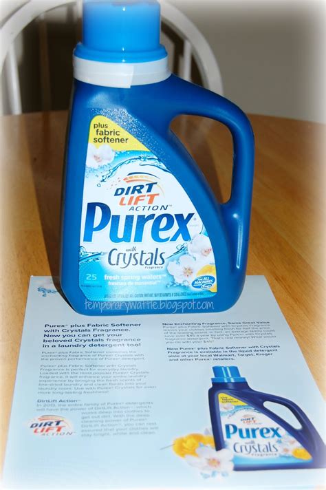 Temporary Waffle: Purex with Crystals Laundry Detergent