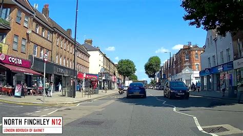 A Drive Through London North Finchley N12 - YouTube