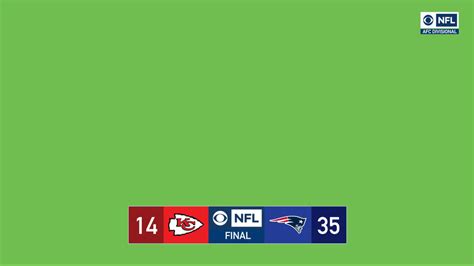 NFL on CBS Graphic: KC-NE 14-35 Final (V3) by TeamRocketDJvgBoy123 on ...