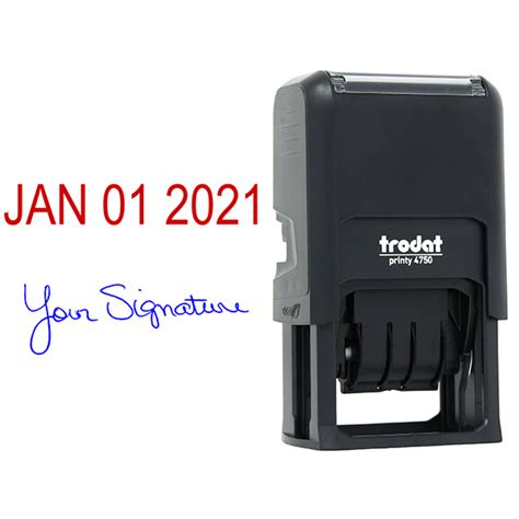 Self-Inking Date and Signature Stamp | Simply Stamps