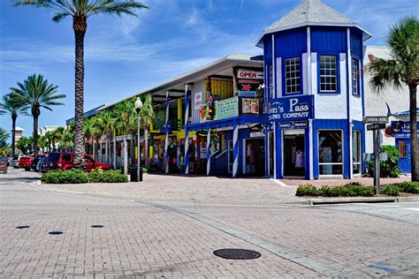 Colorful mall at John's Pass | Madeira beach florida, Redington beach ...