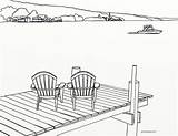 16 – Dockside Coloring Page LauraJaenArt sketch template