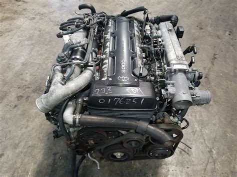 2JZGTE Non-VVTi Twin Turbo 3.0L Toyota 2JZ Engine with Automatic Transmission Complete Swap ...