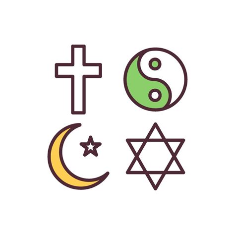 Religion freedom RGB color icon 2131175 Vector Art at Vecteezy