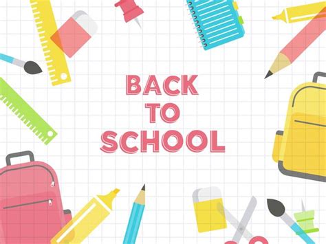 Back to school poster template 664425 Vector Art at Vecteezy