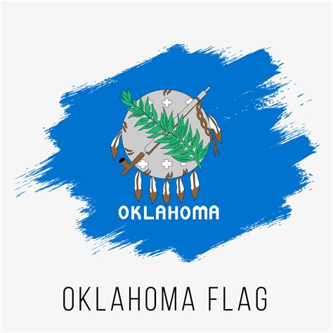 USA State Oklahoma Grunge Vector Flag Design Template 18812280 Vector Art at Vecteezy