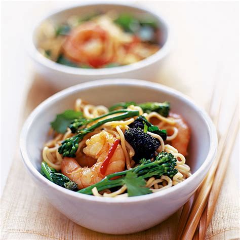 Prawn Noodle Stir-Fry Recipe | Woman and Home Magazine