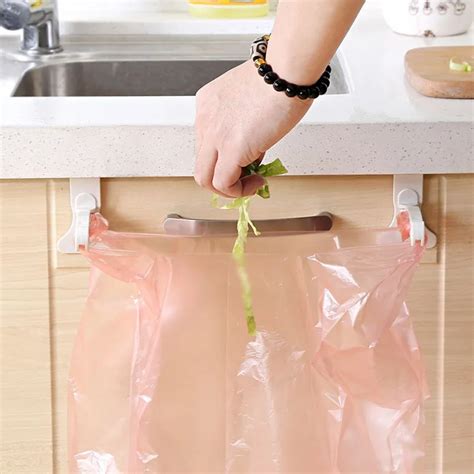 2Pcs Garbage Bag Holder Hanging Kitchen Cupboard Cabinet Tailgate ...