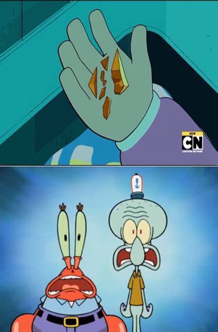 Squidward and Mr Krabs scared of Fragments ending by RegularMarioGalaxy12 on DeviantArt